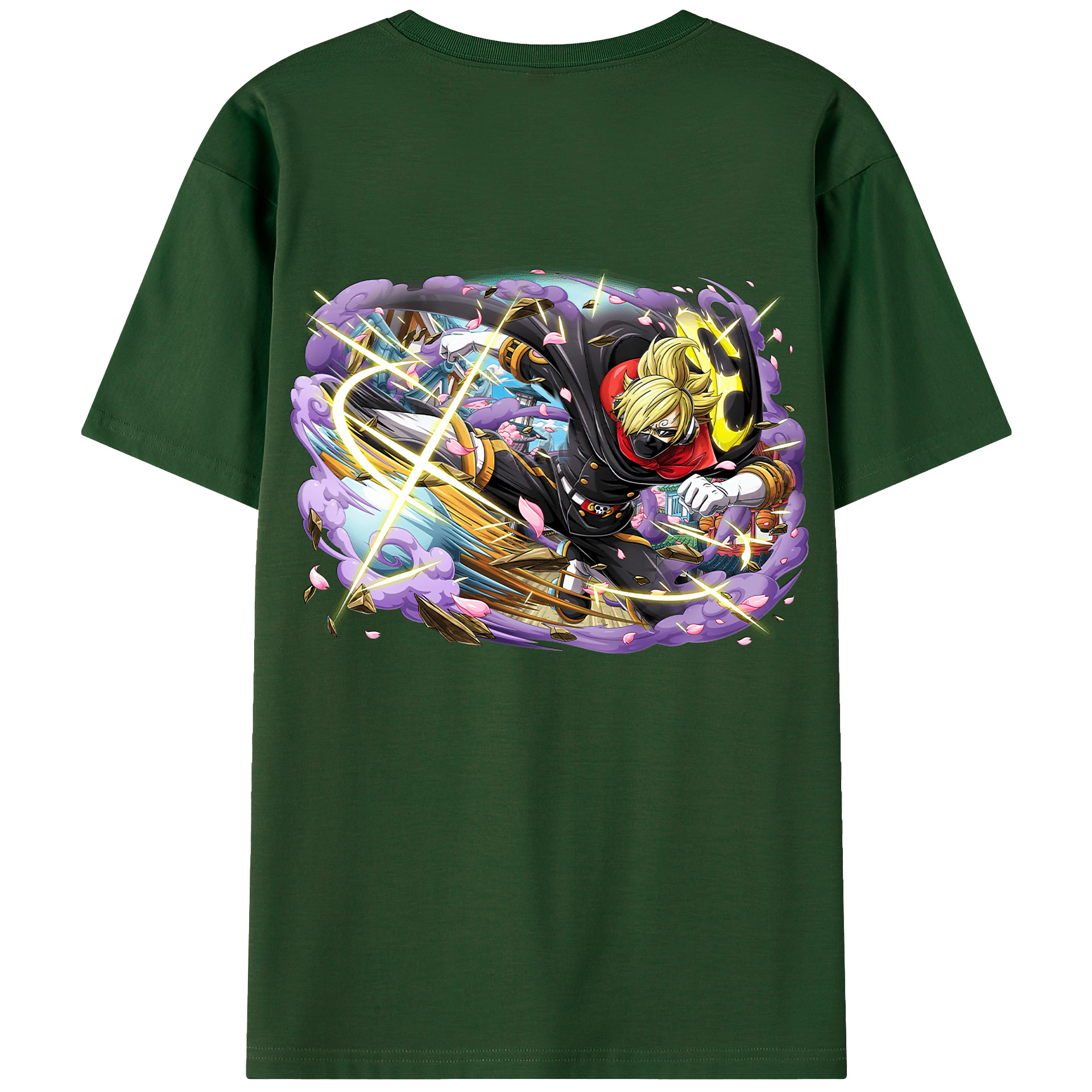 ワンピース サンジ ONE PIECE Sanji 綿100％半袖Tシャツ（背面プリント）